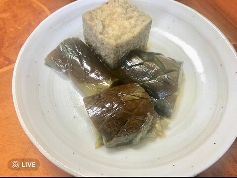 ナスと厚揚げの煮物